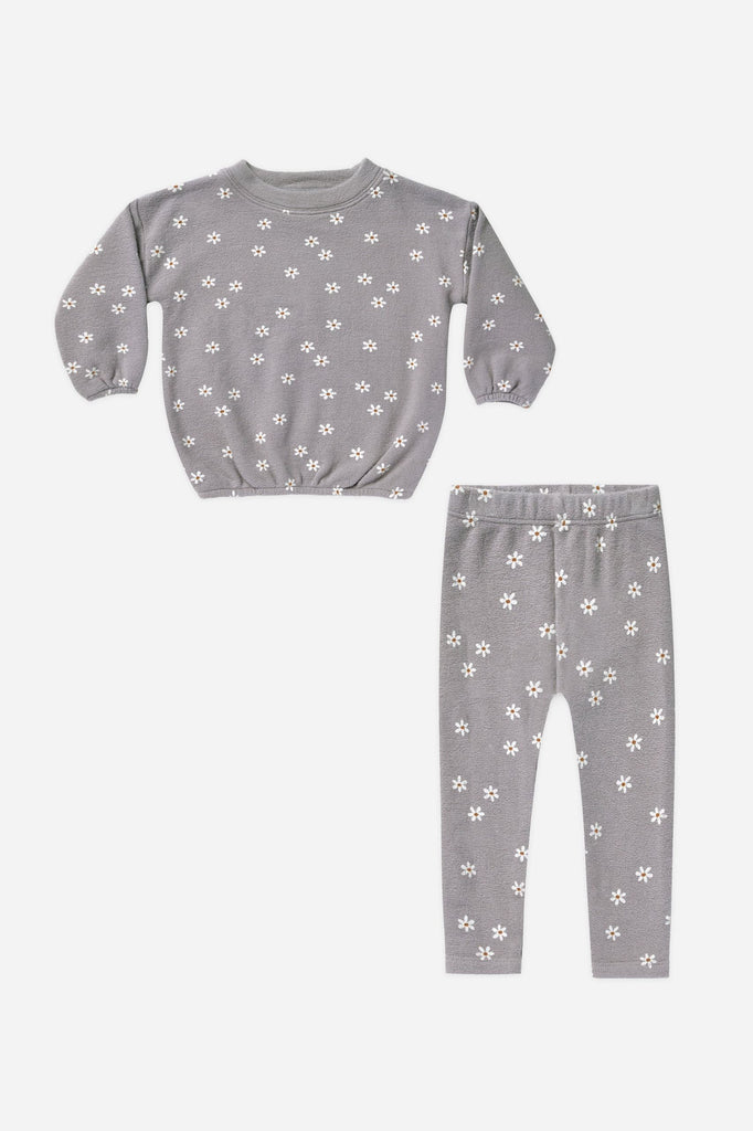 Spongey Knit Set - Daisy French Blue