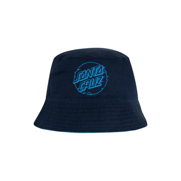 Vivid Dot Mono Bucket Hat Reversible | Navy