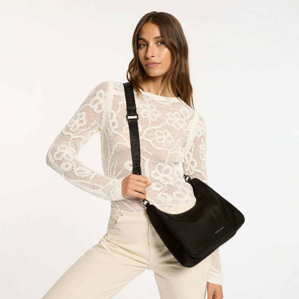 Fleur Recycled Bag | Black