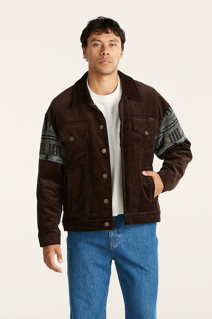 Slouch Sherpa Jacket | Brown Cord