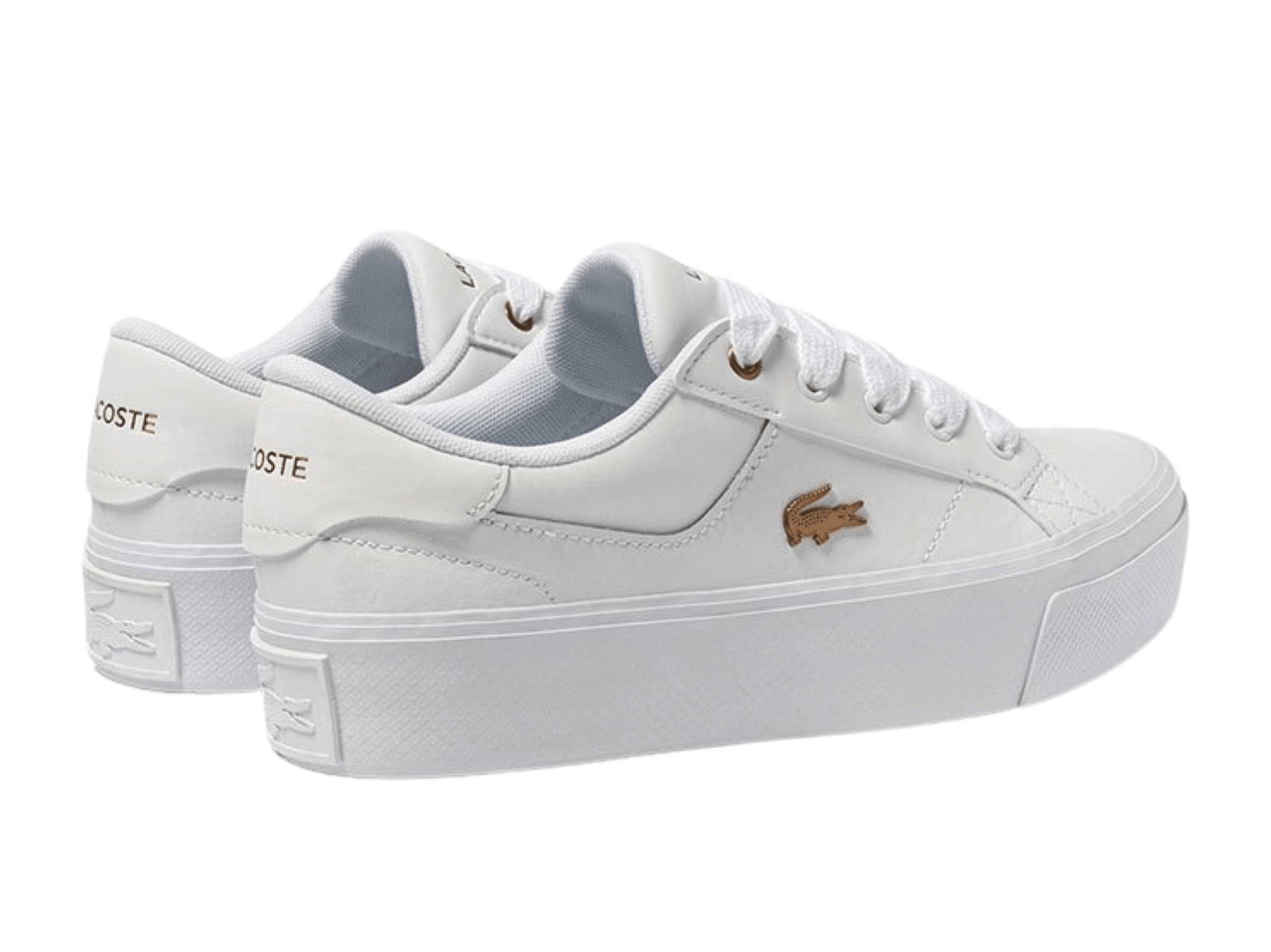 Lacoste Ziane Grand Flatform Trainers In White Ziane Sale Lacoste