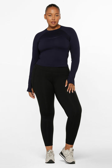Ultra Amy Thermal Tech Ankle Biter Leggings - Black