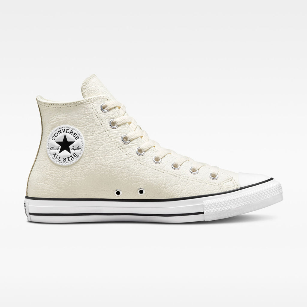 Chuck Taylor Tumbled Leather High Top - Egret